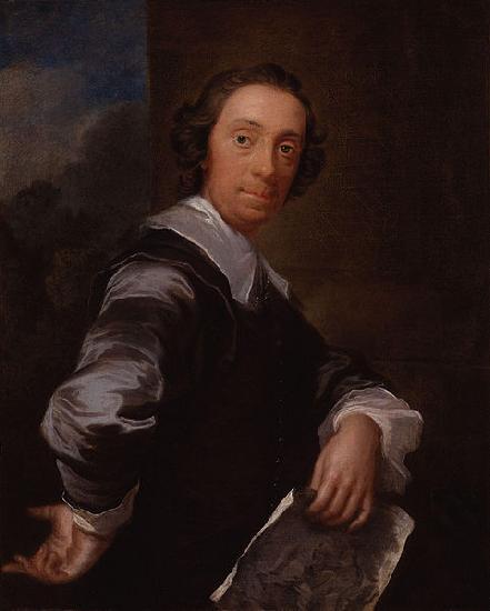 John Giles Eccardt Portrait of Richard Bentley Sweden oil painting art
